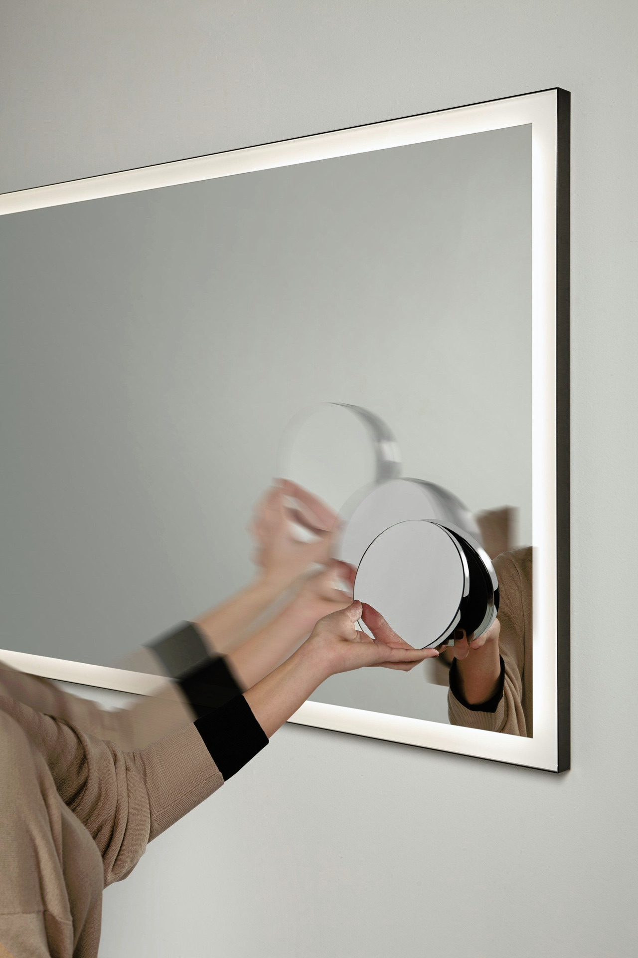 Focus Wall Mirror with LED Lighting, view 2