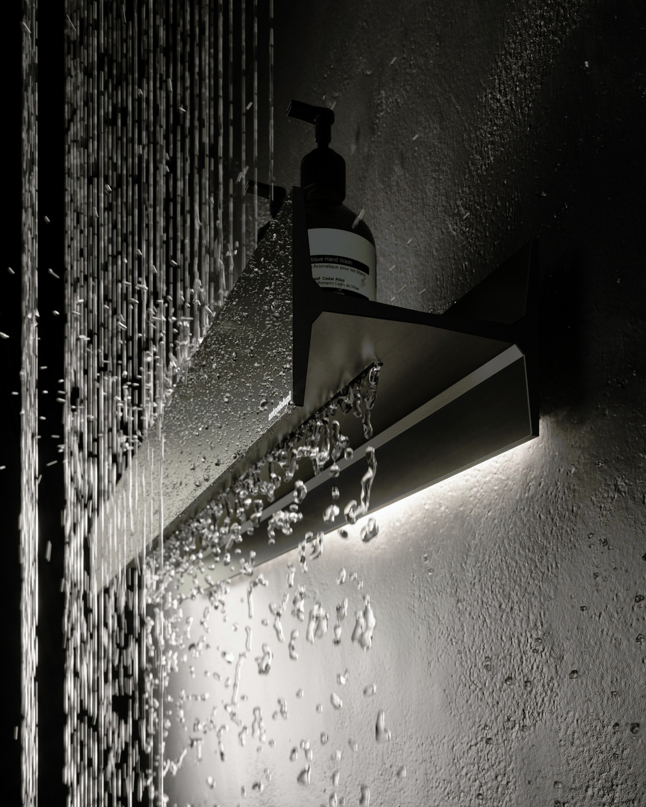 Letteramuta Aluminium Wall Shelf, view 2