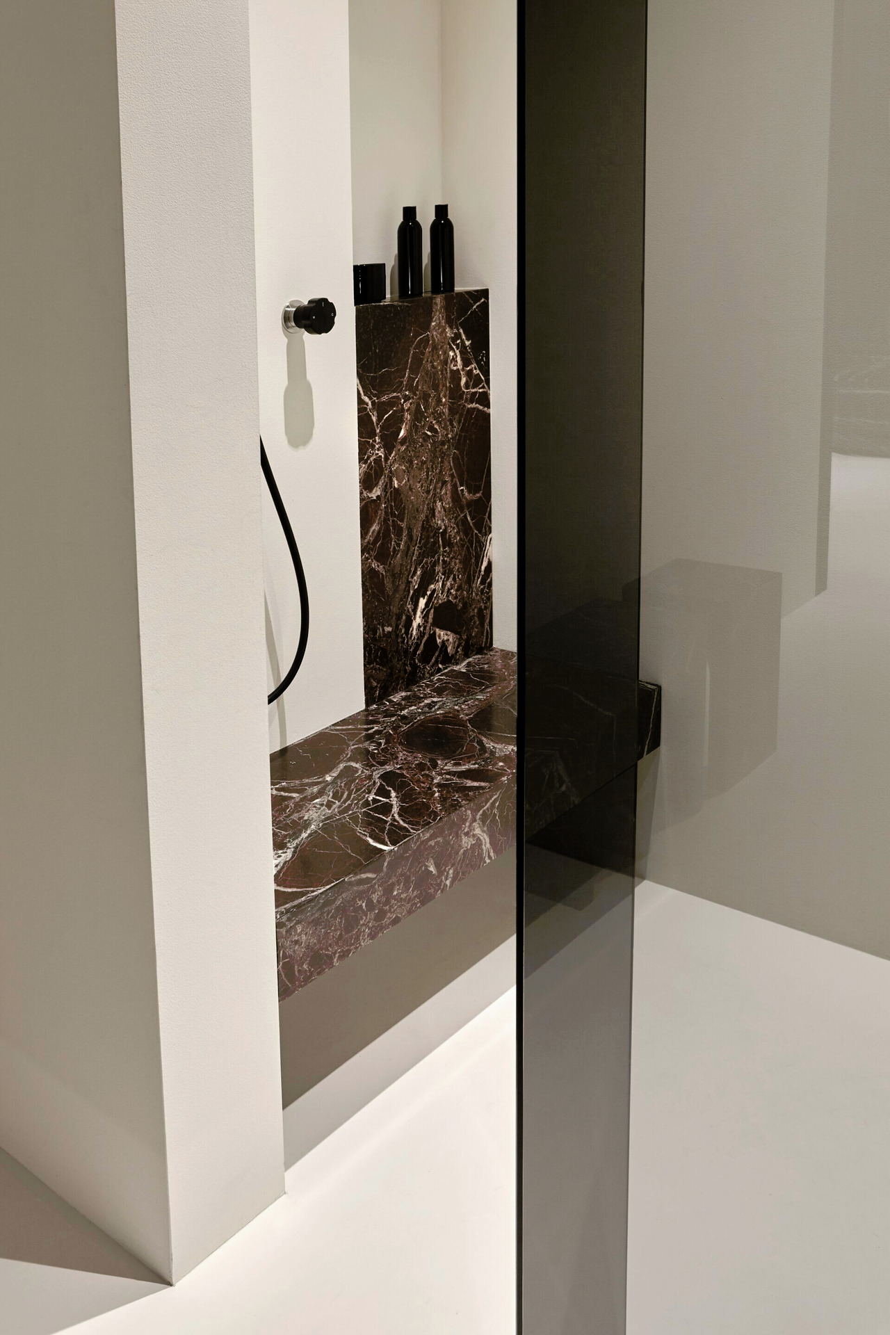 Monoliti Marble Bathroom Bench and Shelf, view 2