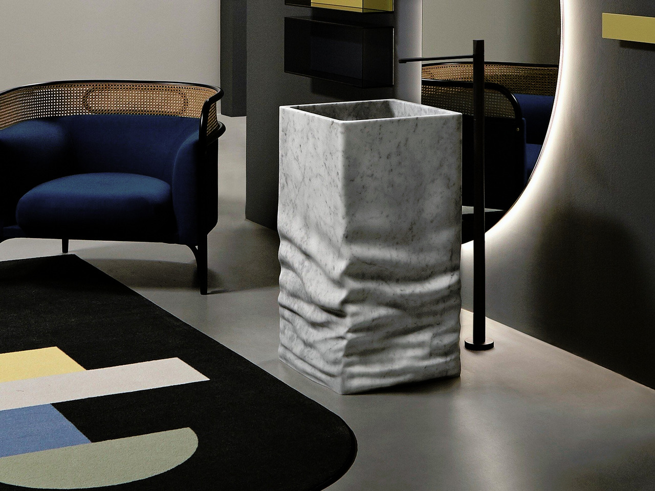 Ossimoro Sculptural Marble Basin
