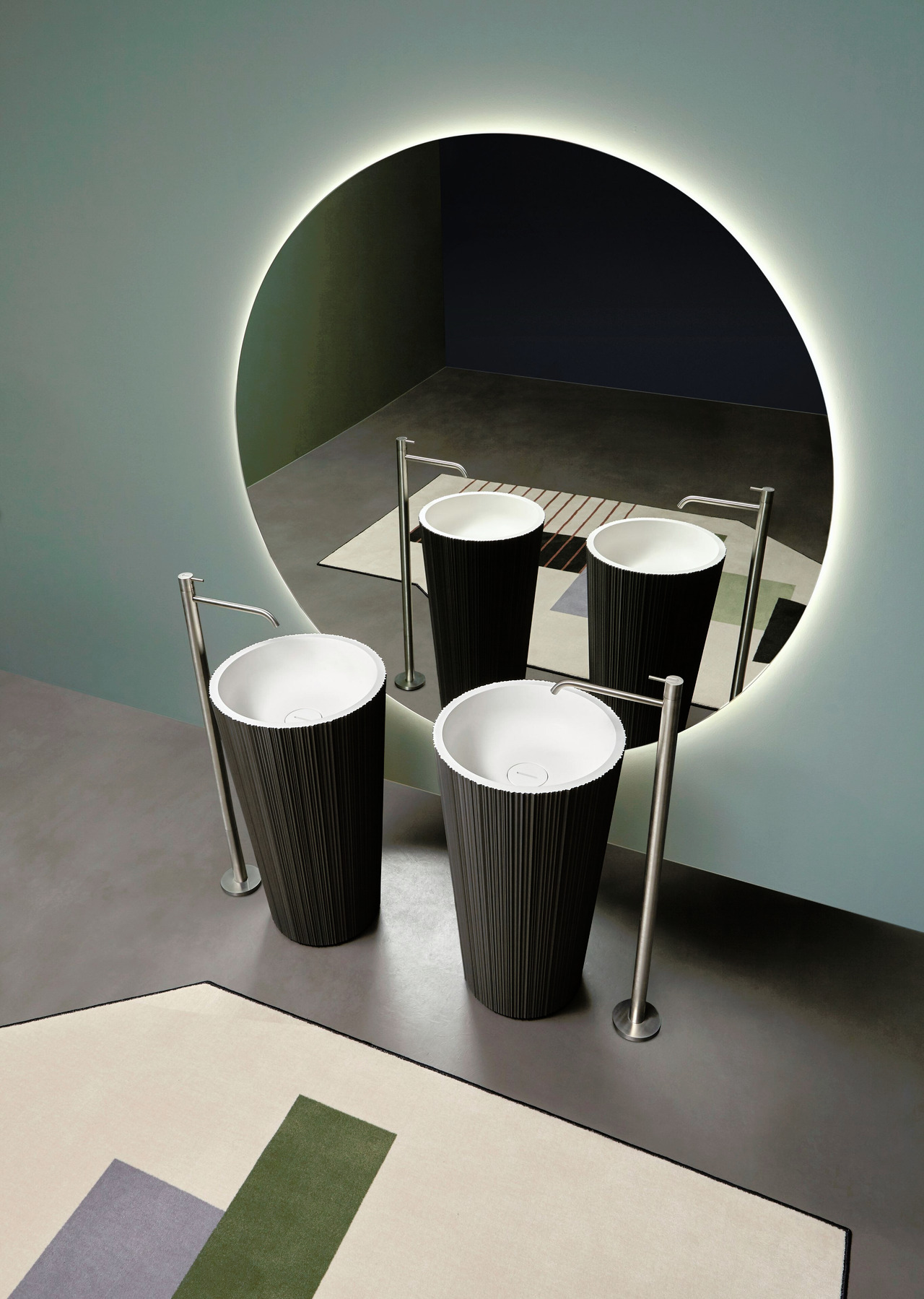 Plissé Sculptural Washbasin, view 8