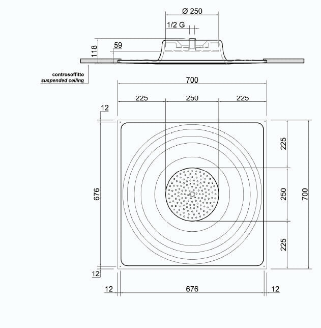Raindrop Ceiling Shower, view 15