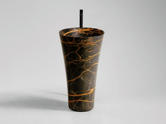 Tuba Round Port Laurent Marble Basin