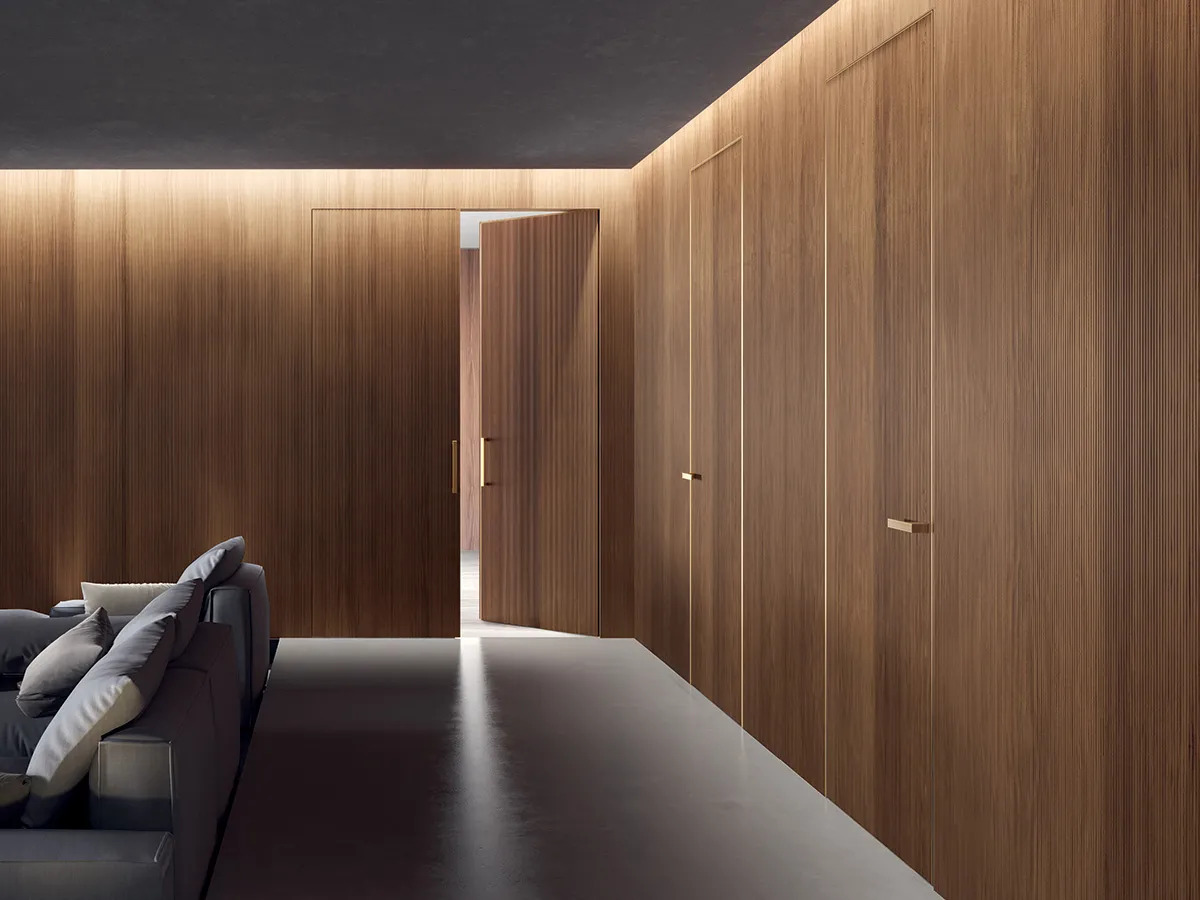 Barausse Flush-to-Wall Doors, view 2