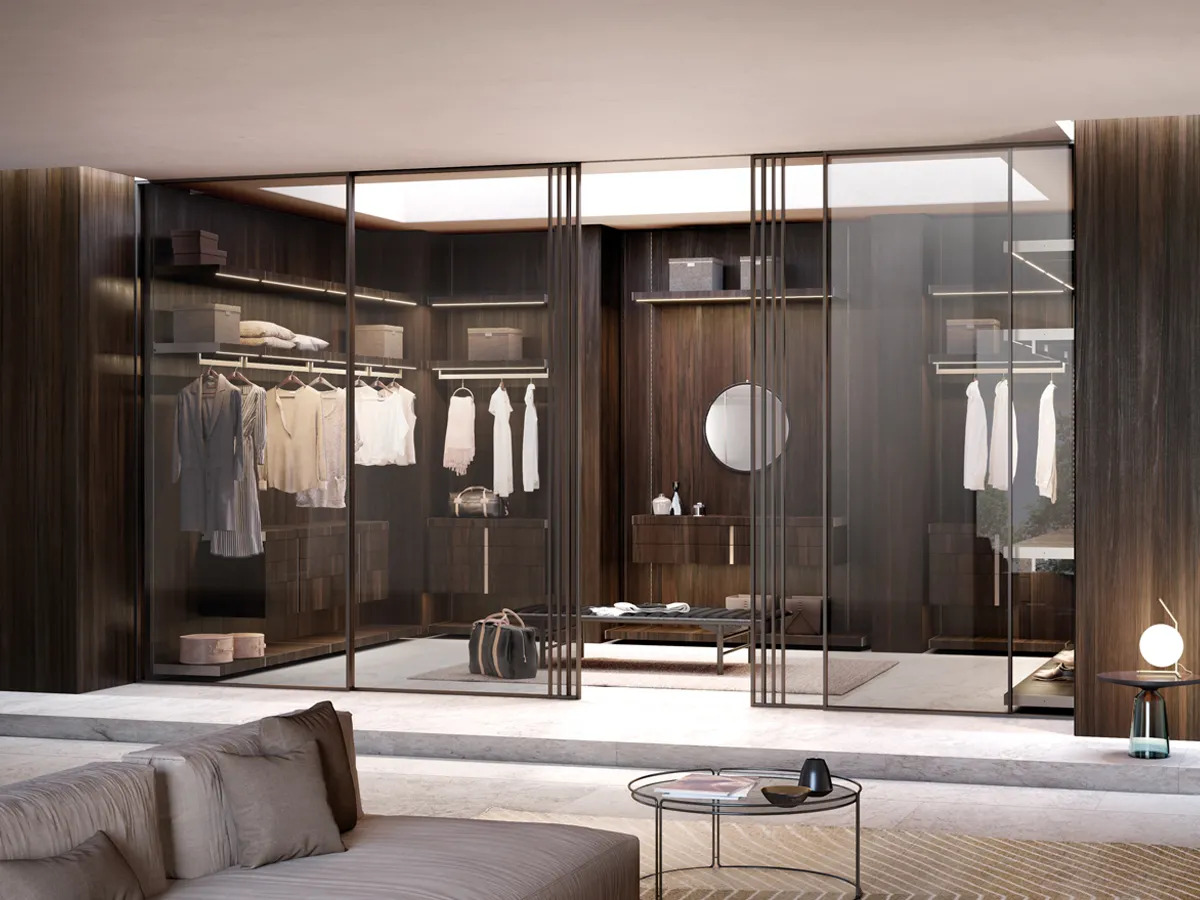 Barausse Sliding Doors Integrated in Wall Panels, view 2