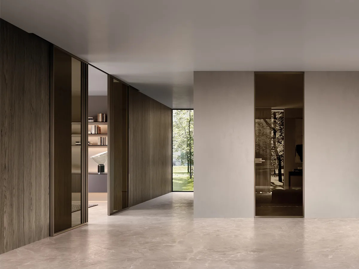 Barausse Sliding Doors Integrated in Wall Panels, view 3