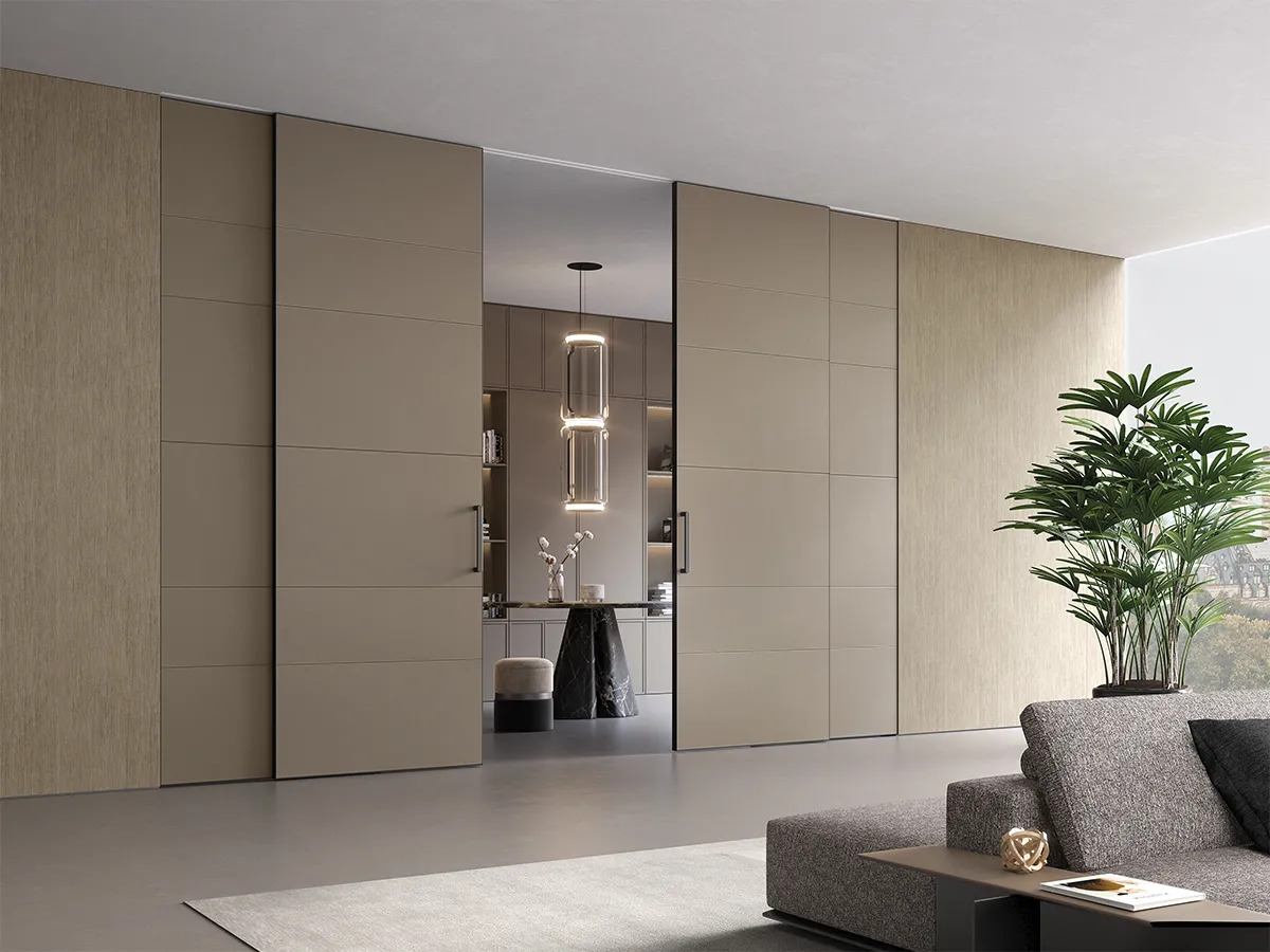 Barausse Sliding Doors Integrated in Wall Panels, view 4