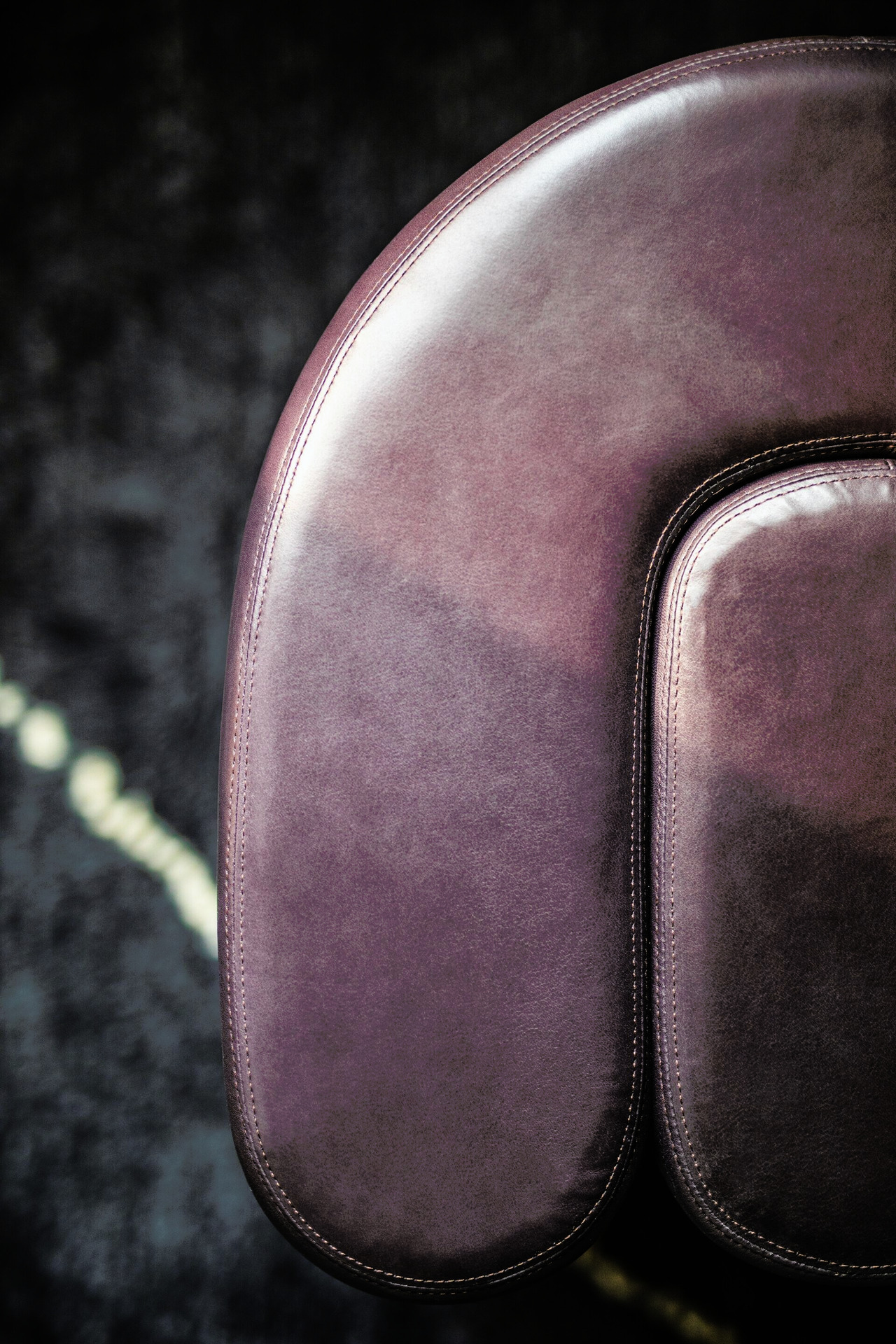 Adel Leather Bench, view 5