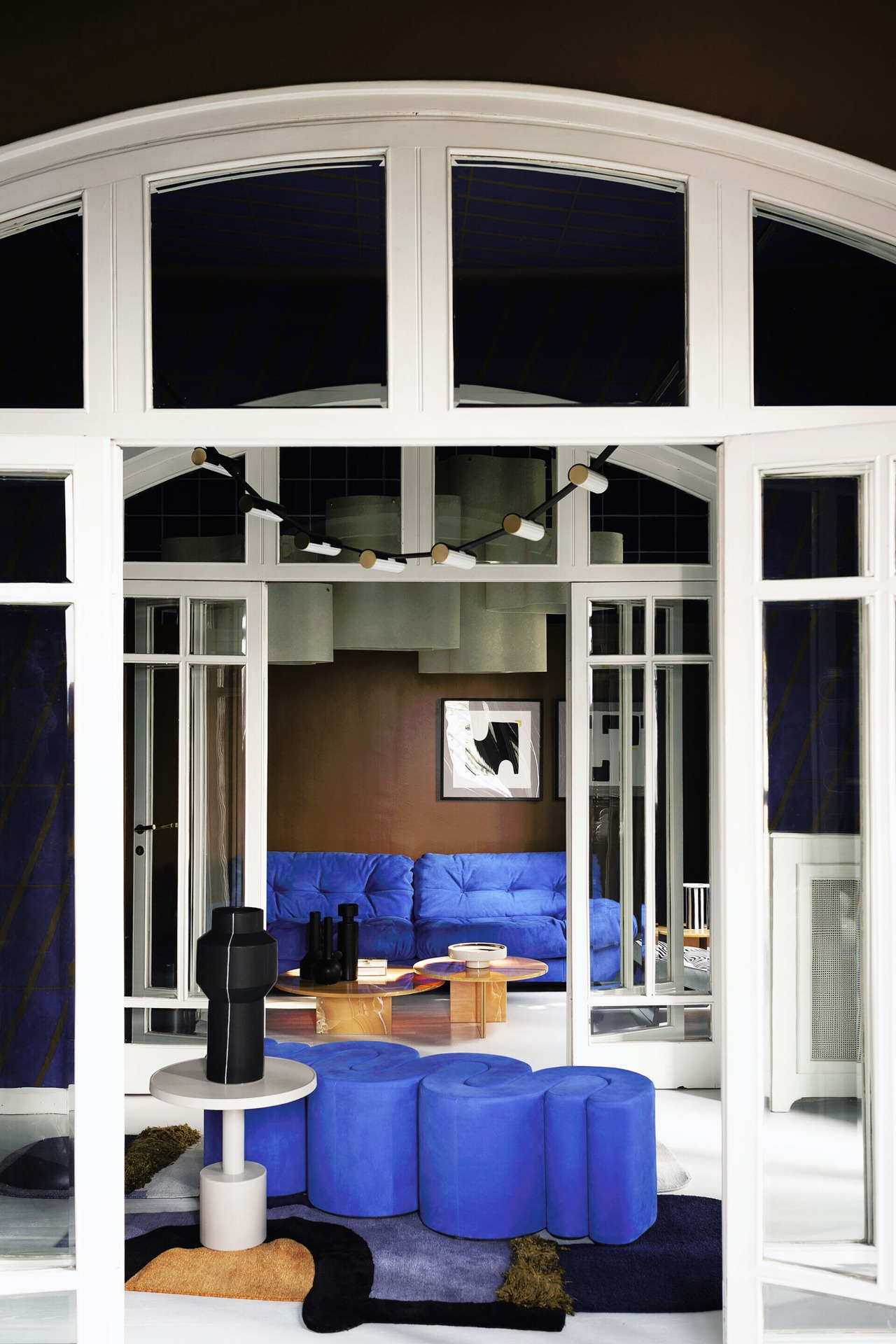 Adel Leather Bench, view 7