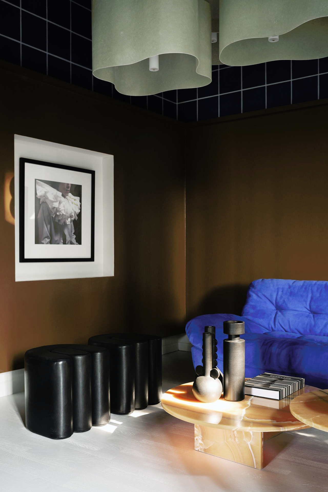 Adel Leather Bench, view 8