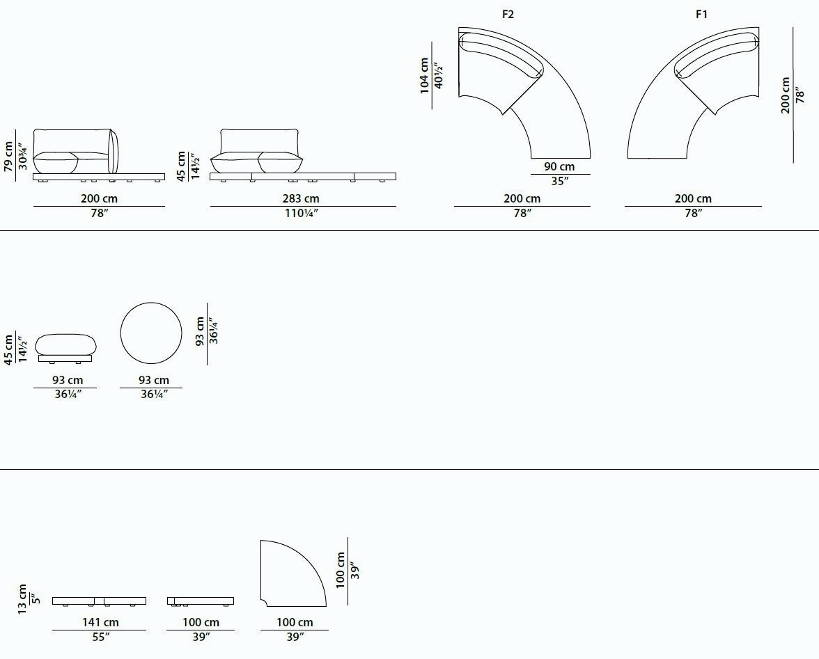 Aura Modular Sofa, view 17