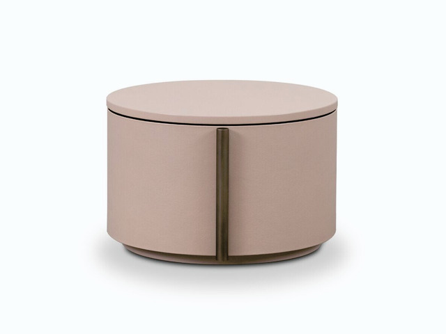 Beside Leather Bedside Table by Studiopepe