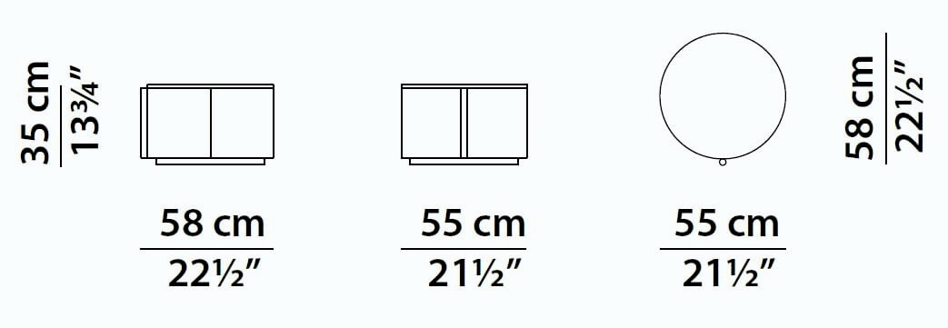 Beside Leather Bedside Table by Studiopepe, view 7