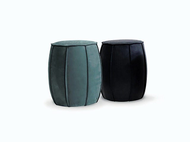 Bongo Leather Pouf
