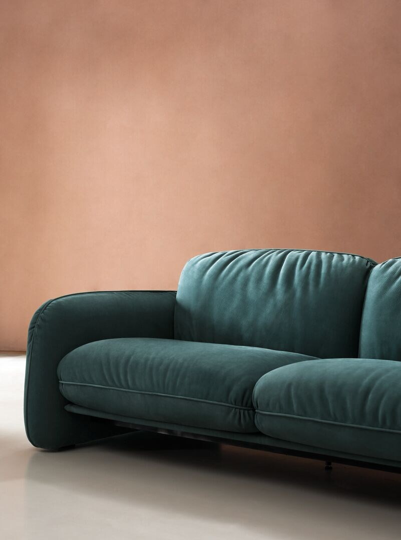Brigitte Leather Sofa, view 6