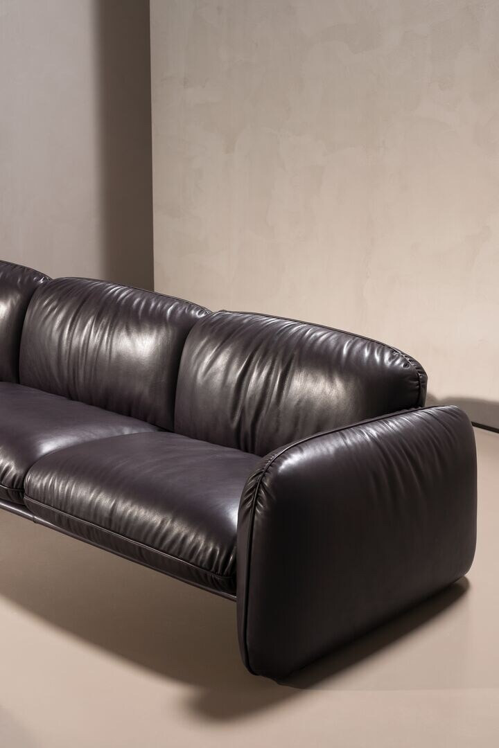 Brigitte Leather Sofa, view 7