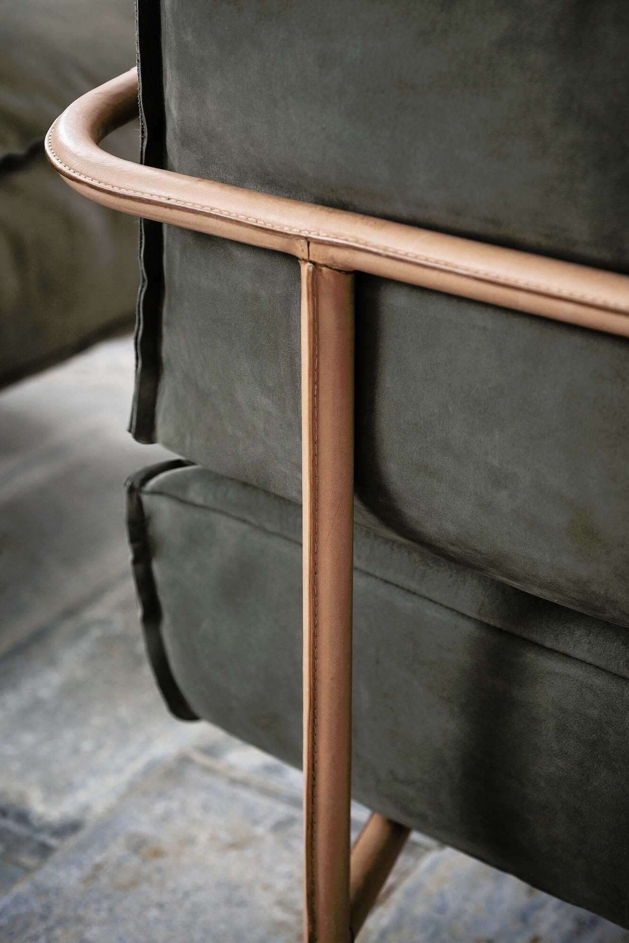 Bruxelles Leather Armchair, view 10