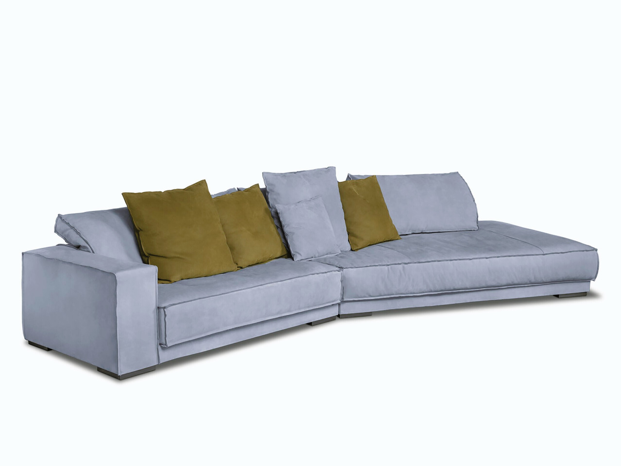 Budapest Soft Modular Leather Sofa, view 2