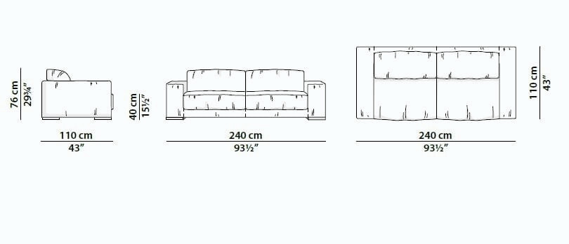 Budapest Soft Modular Leather Sofa, view 12