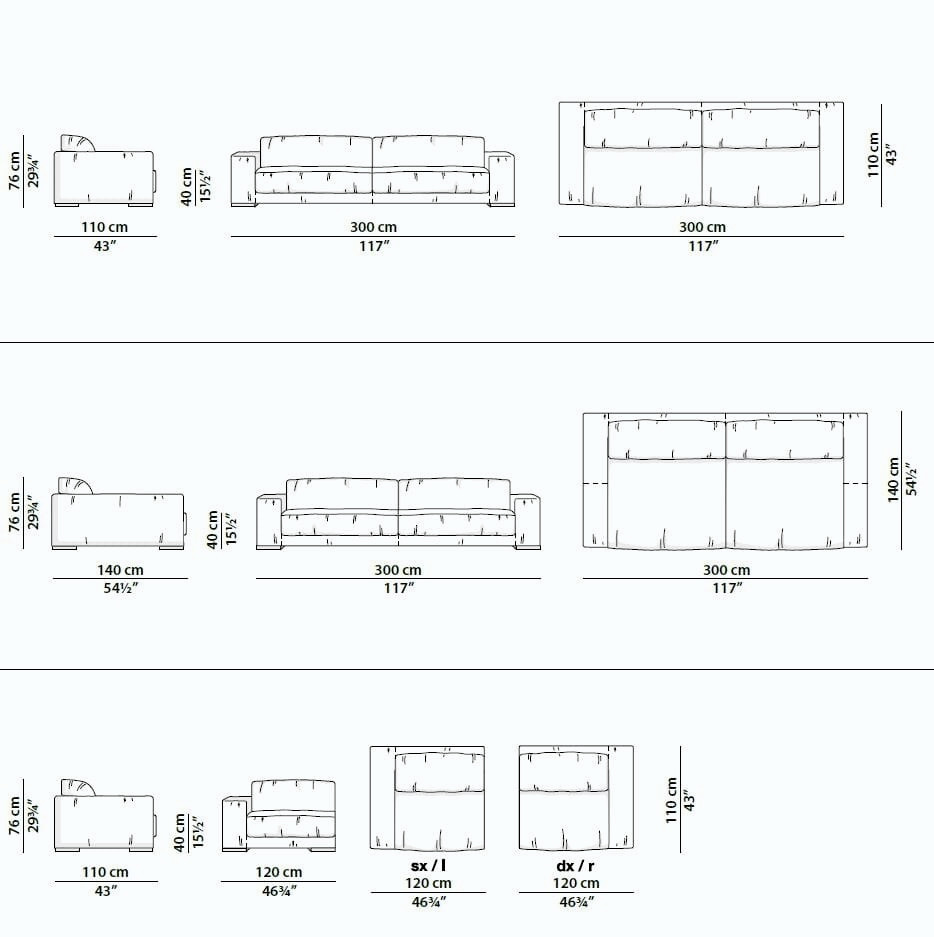 Budapest Soft Modular Leather Sofa, view 13