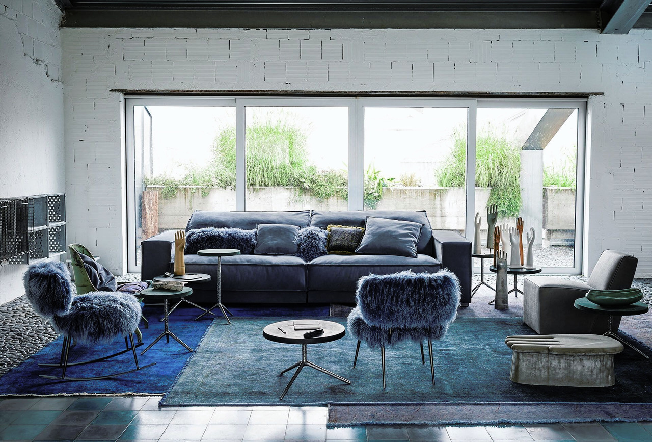 Budapest Soft Modular Leather Sofa, view 7