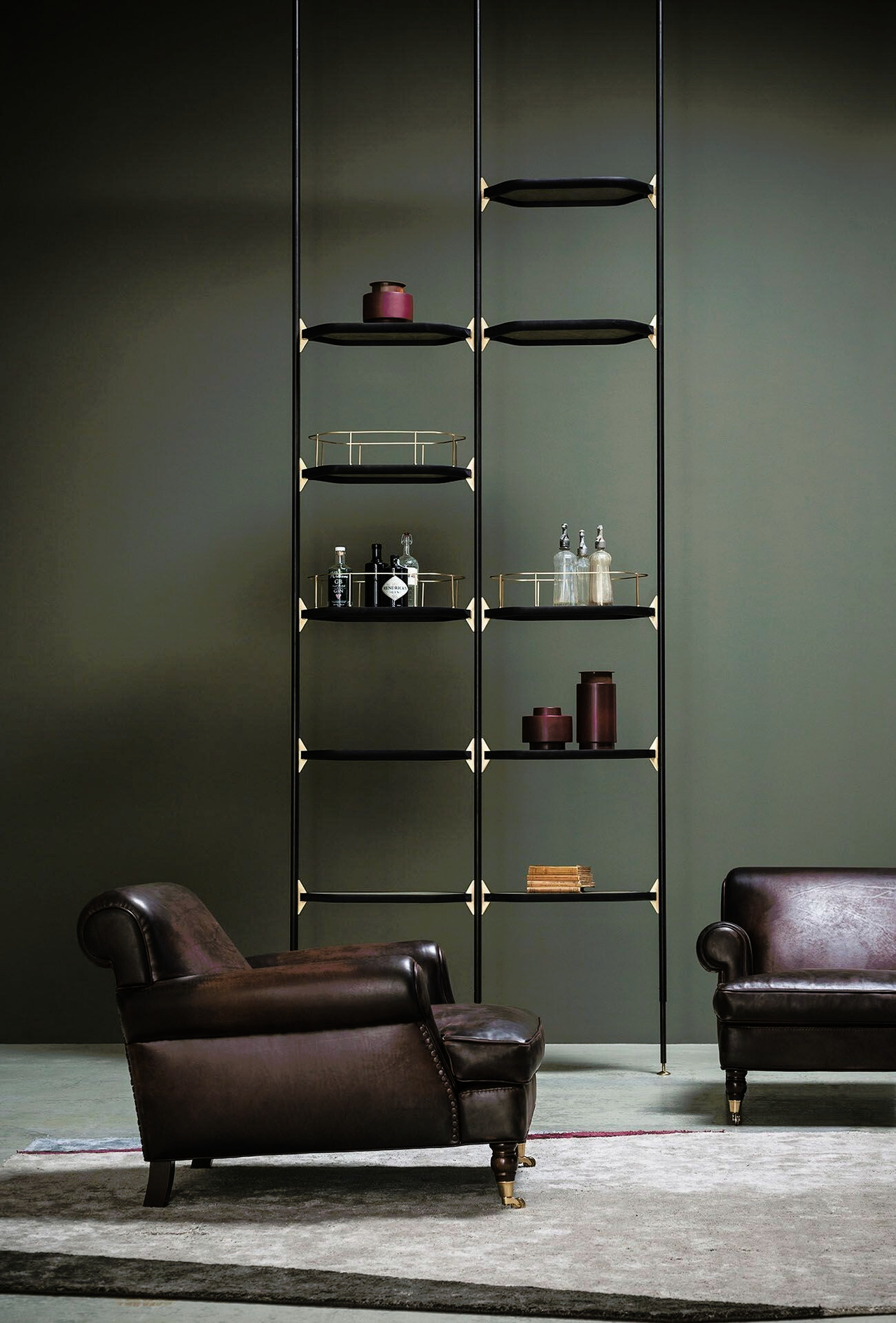 Charlotte Longe Leather Armchair, view 2