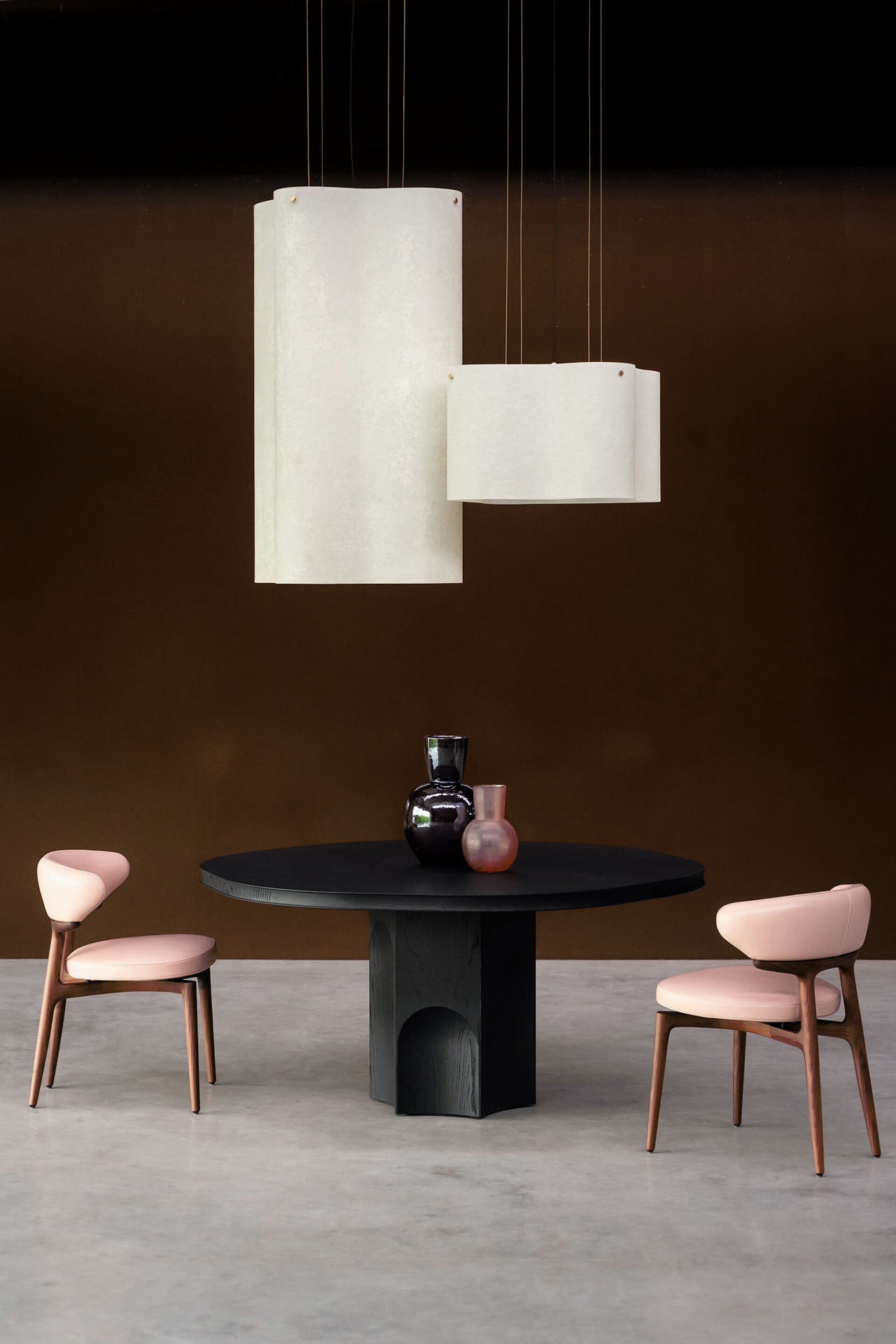 Clotilde Leather Chair, view 2