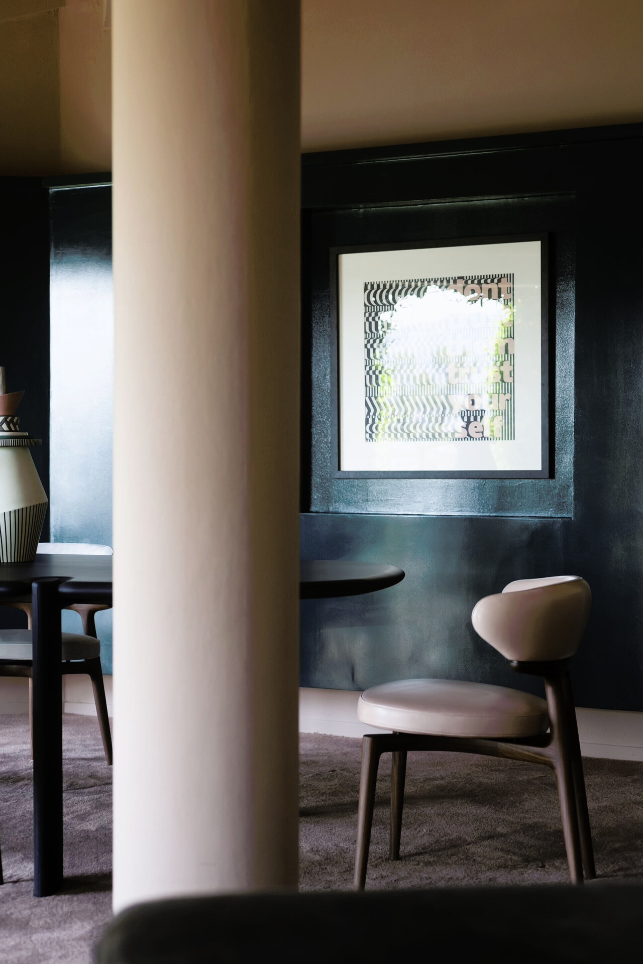 Clotilde Leather Chair, view 9