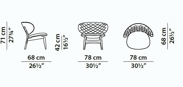 Dalma Leather Armchair, view 9