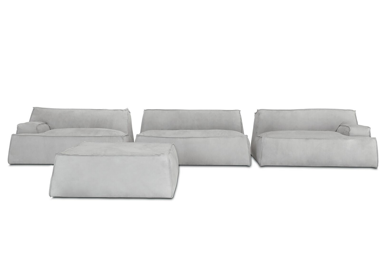 Damasco Leather Loveseat, view 3