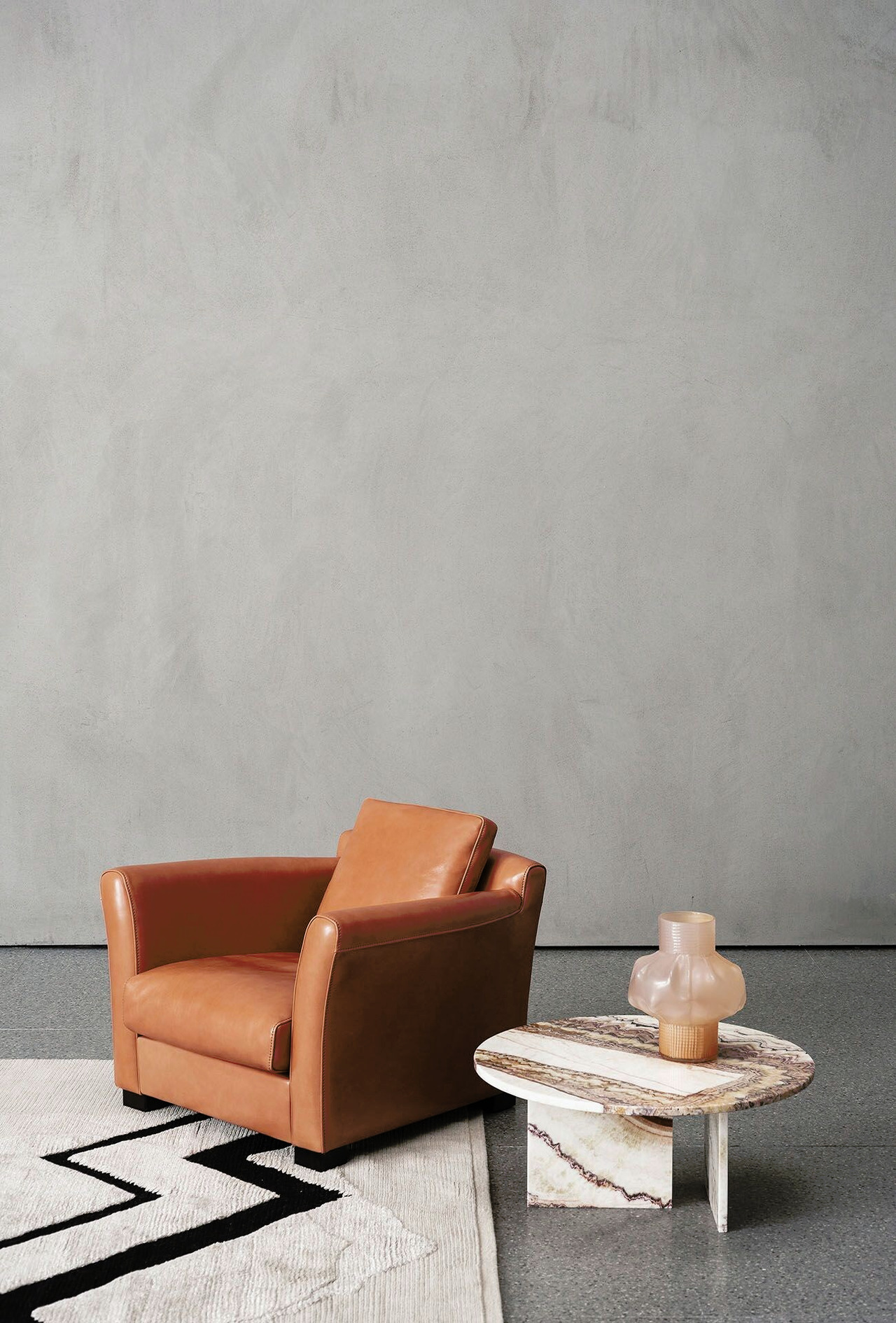 Diner Leather Armchair by Piero Lissoni, view 4