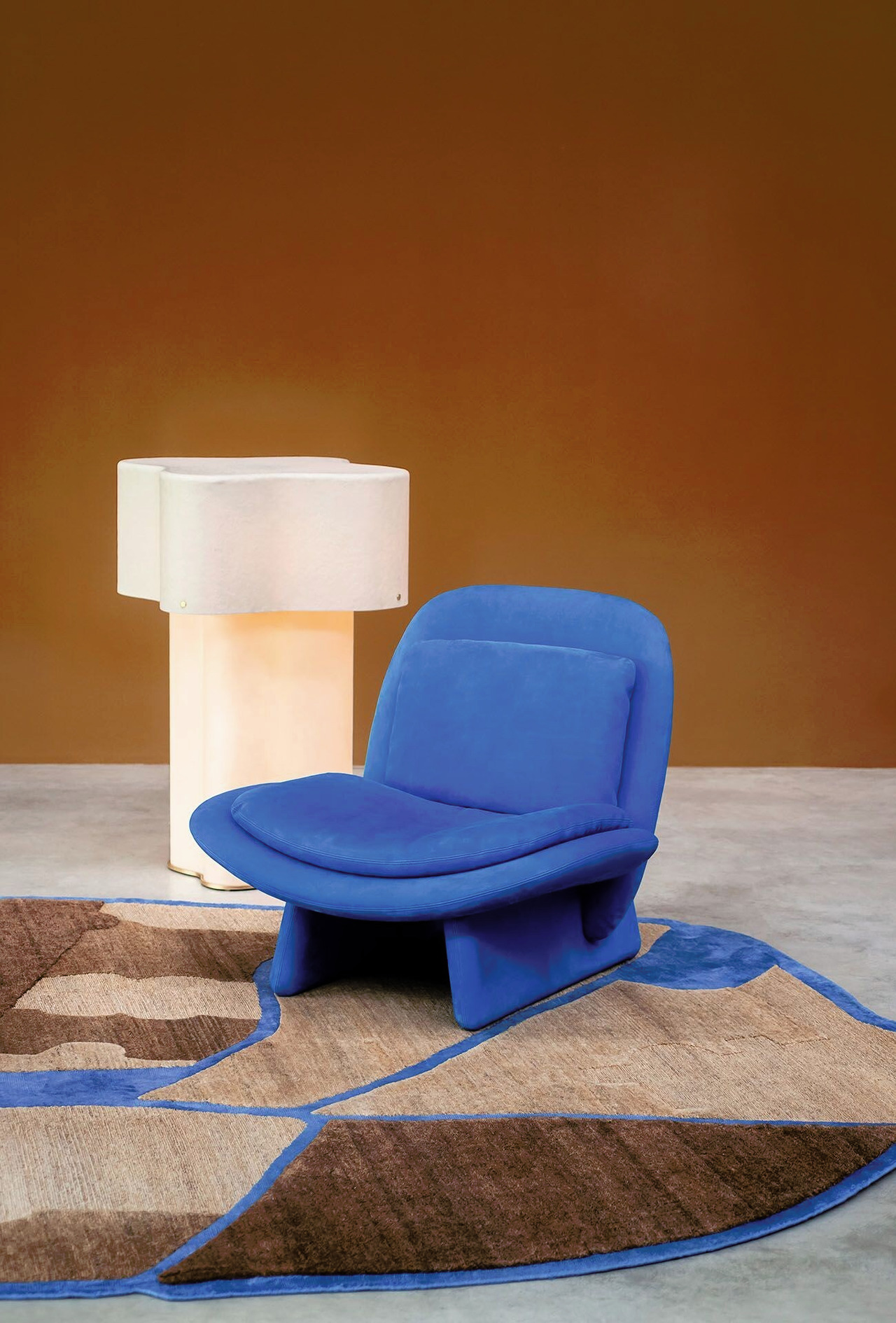 Elli Leather Rocking Chair, view 2