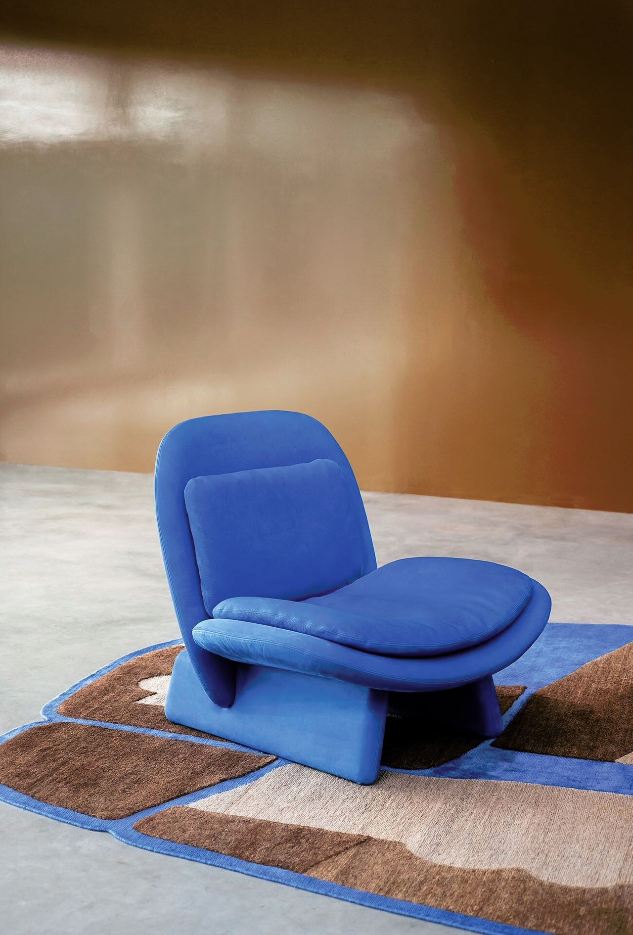 Elli Leather Rocking Chair, view 3