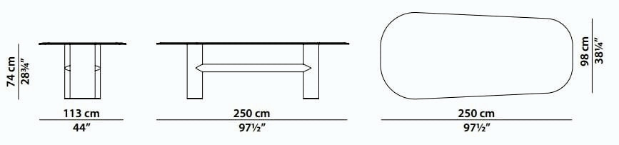 Ellipse Dining Table, view 5