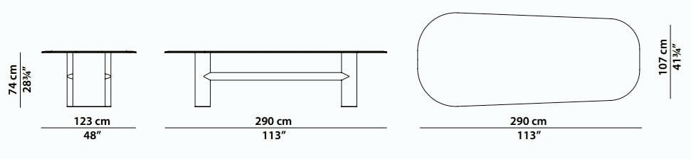 Ellipse Dining Table, view 6