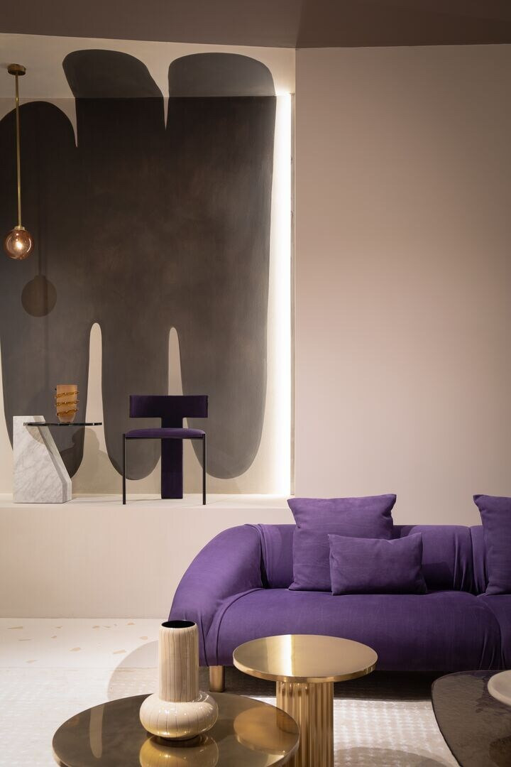 Fold Leather Sofa, view 5