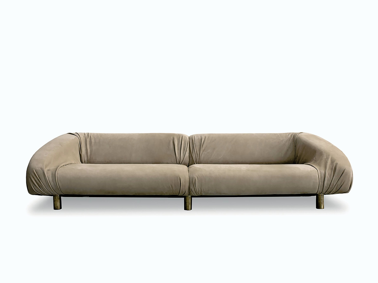 Fold Leather Sofa, view 8