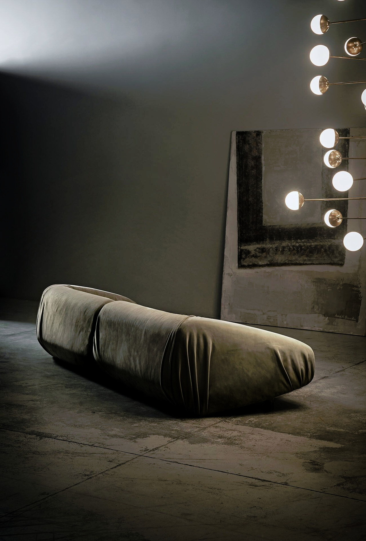 Fold Leather Sofa, view 10