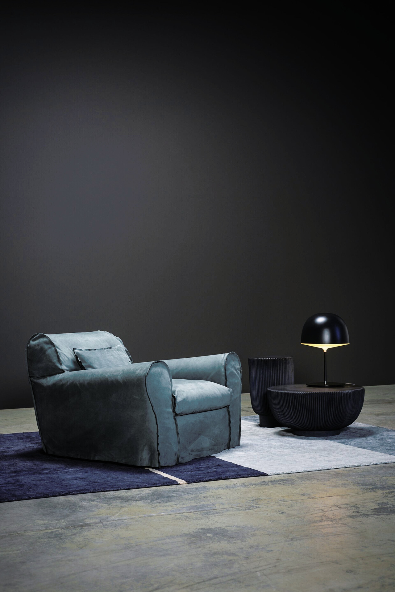 Housse Leather Armchair, view 3