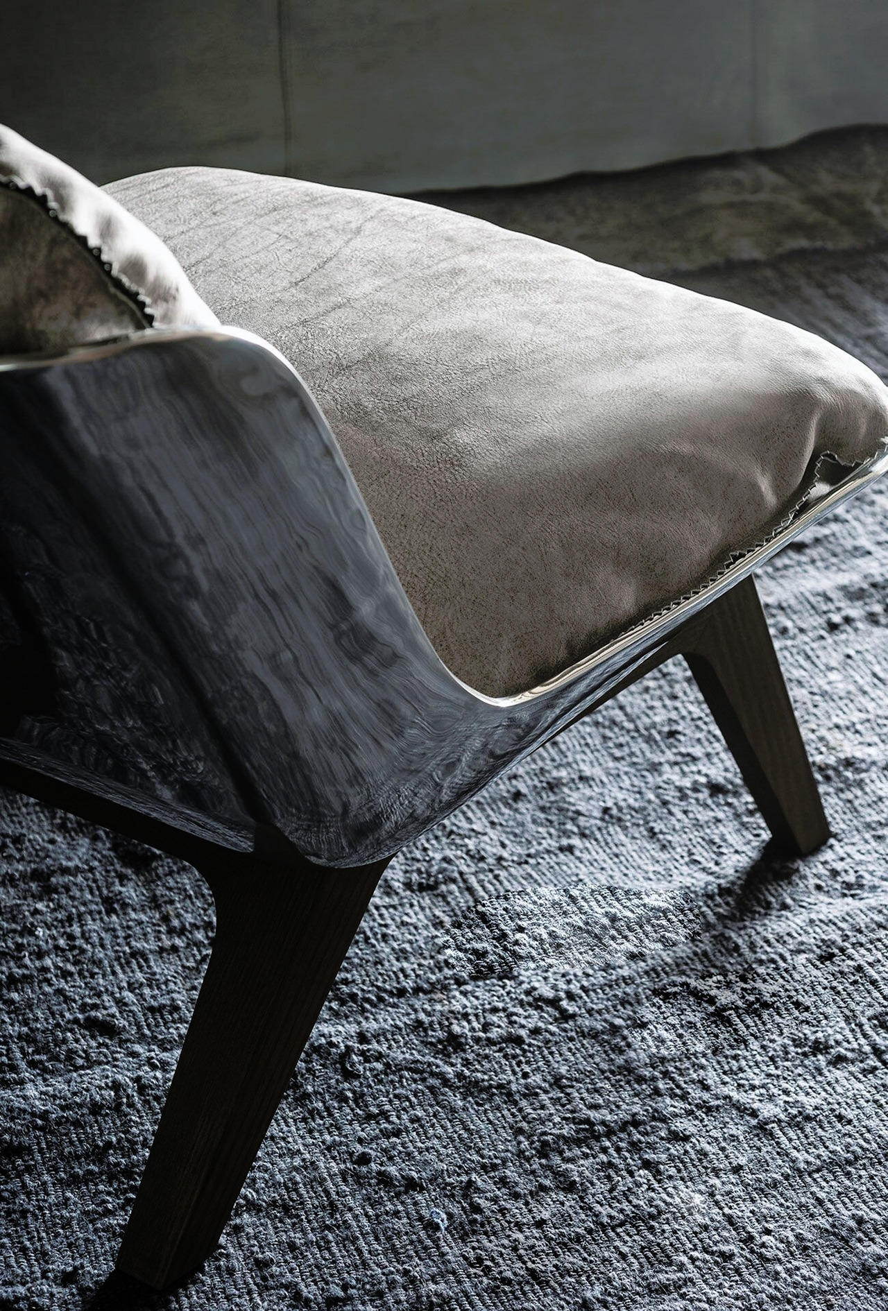 Houston Leather Armchair, view 3