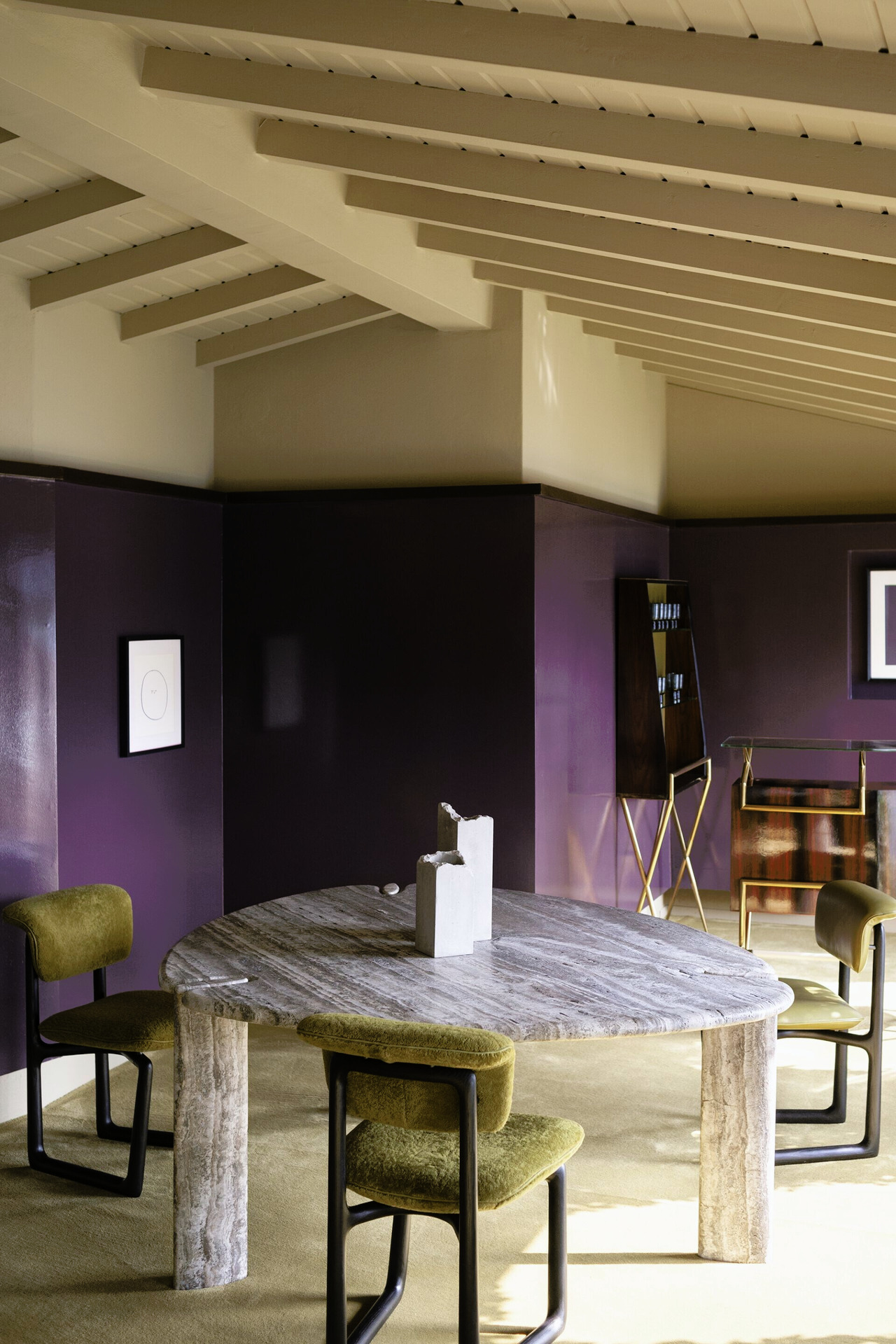 Isamu Stone Table, view 2