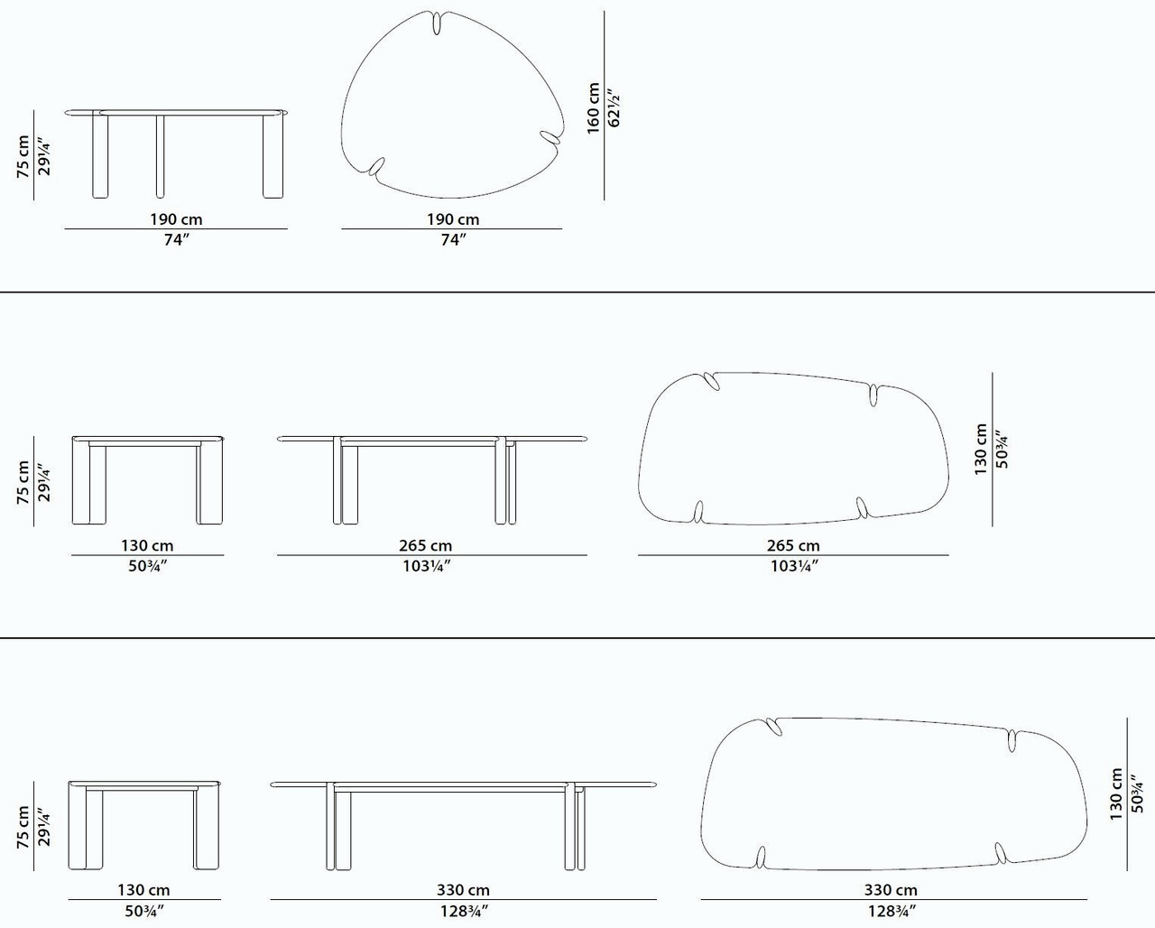 Isamu Stone Table, view 7