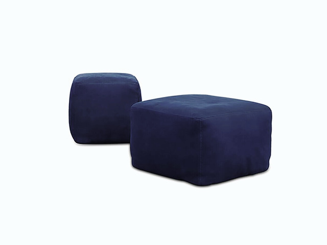 Istanbul Leather Pouf