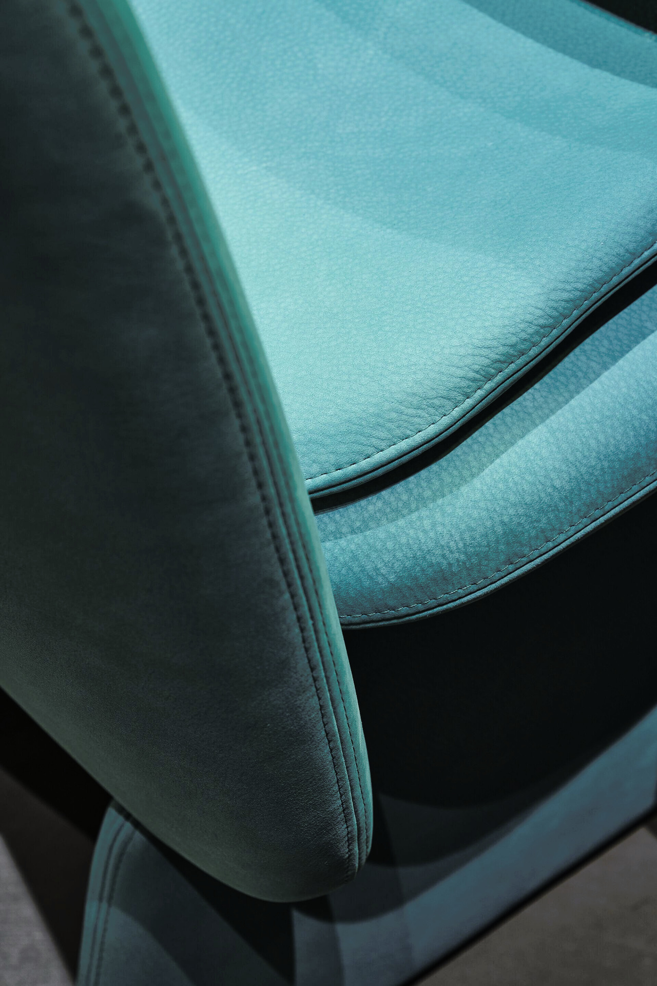 Jodie Leather Sled Chair, view 11