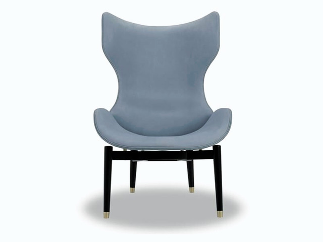Jorgen Leather Bergere by Baxter