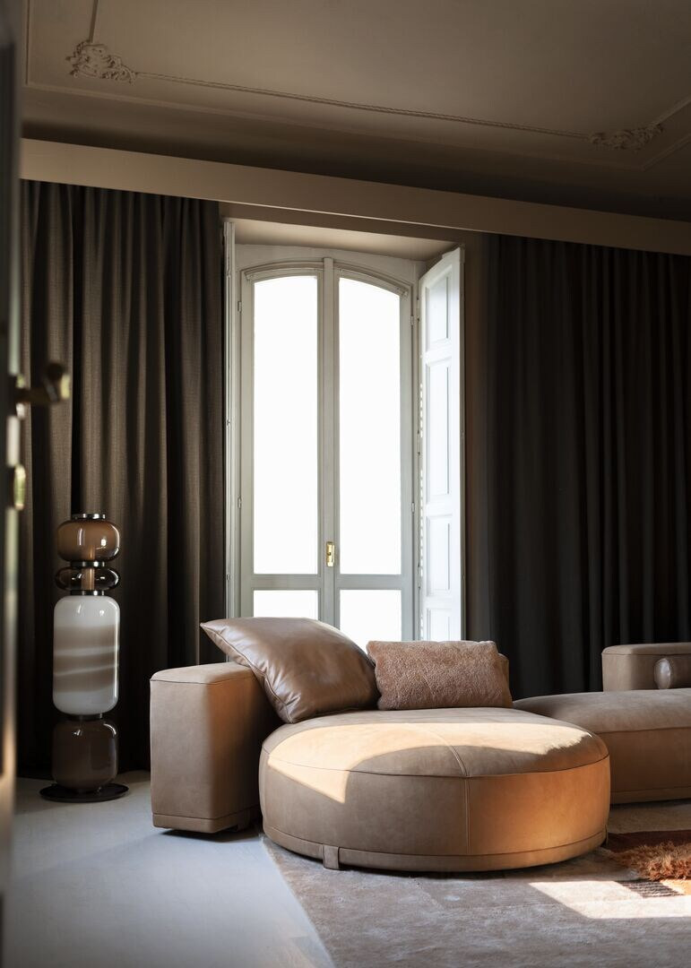 Juliette Baxter Modular Leather Sofa, view 12