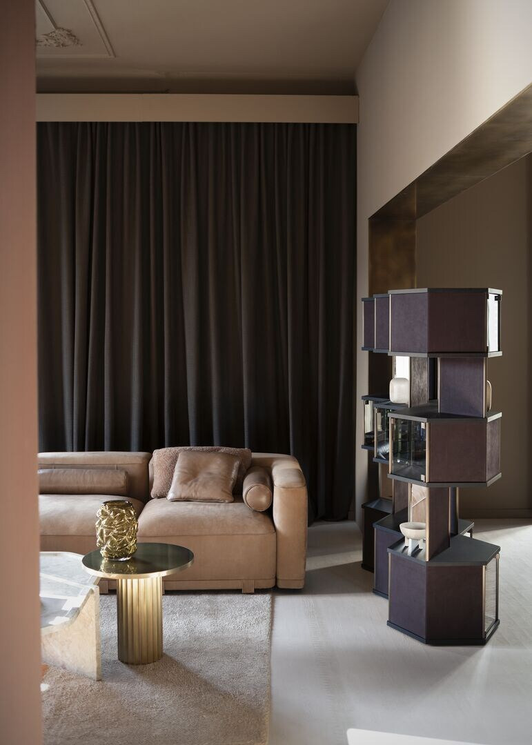 Juliette Baxter Modular Leather Sofa, view 13