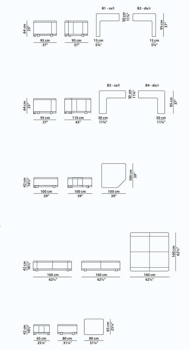 Juliette Baxter Modular Leather Sofa, view 8