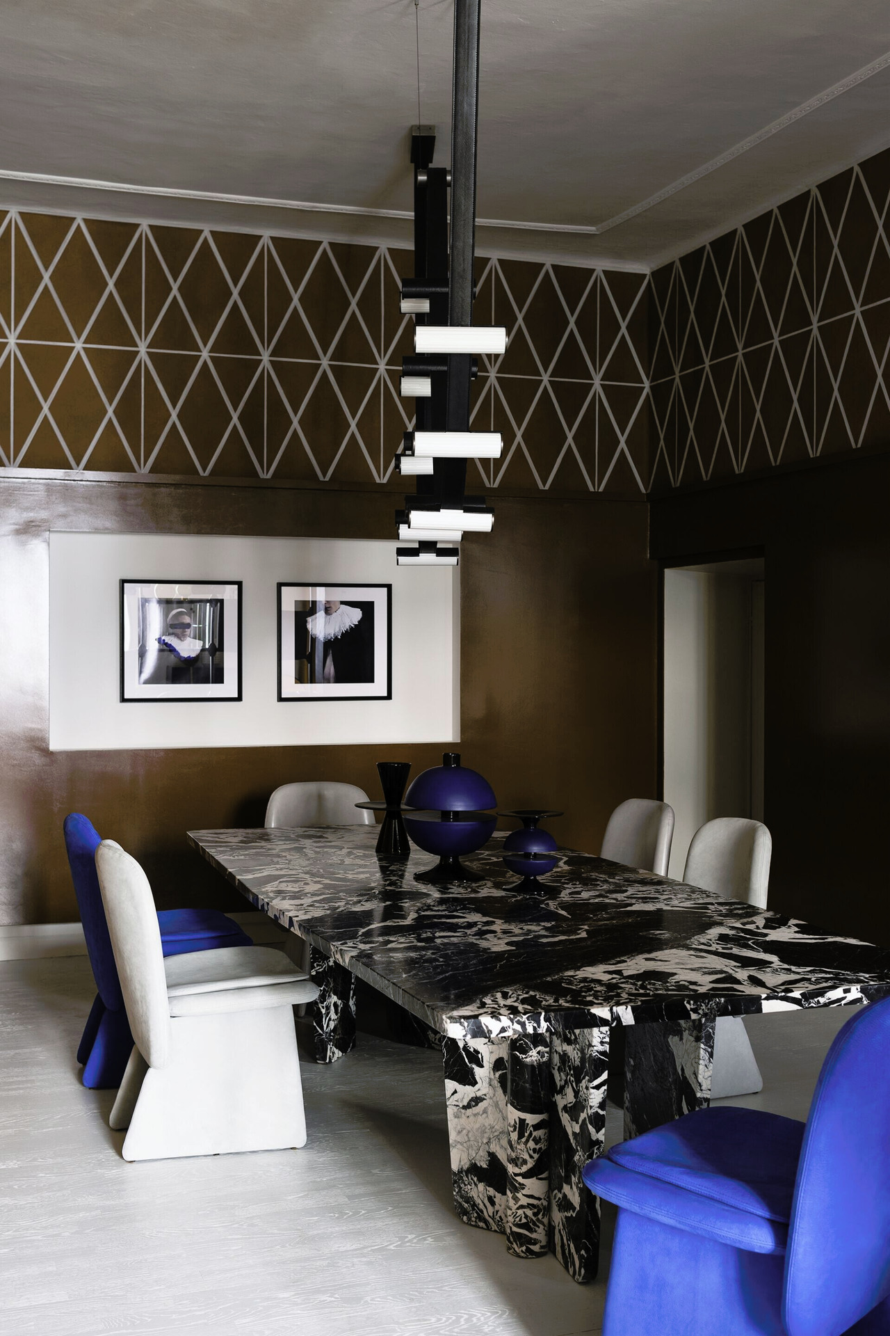 Kate Marble Dining Table by Baxter, view 15