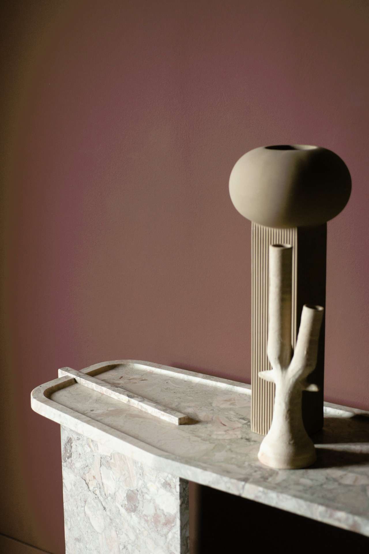Lana Marble Console, view 4